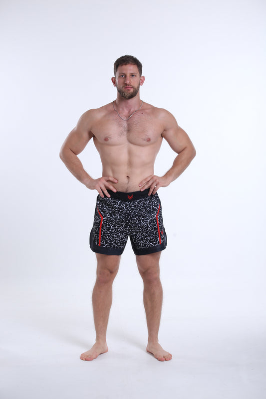 Model is 183cm/90kgs (6'0-198.4lbs)  | Short's size L