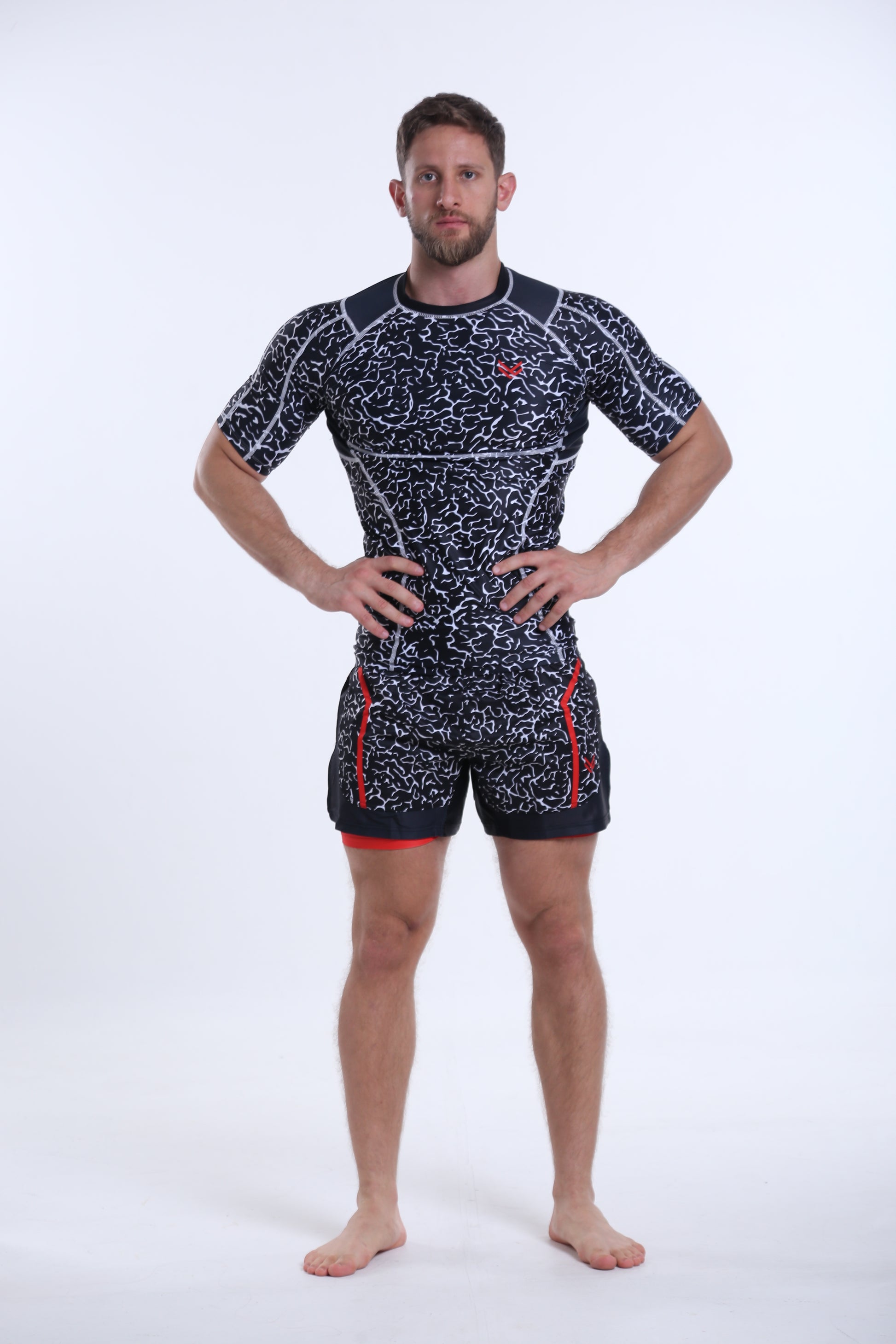 Model is 183cm/90kgs (6'0-198.4lbs)  | Short's size L