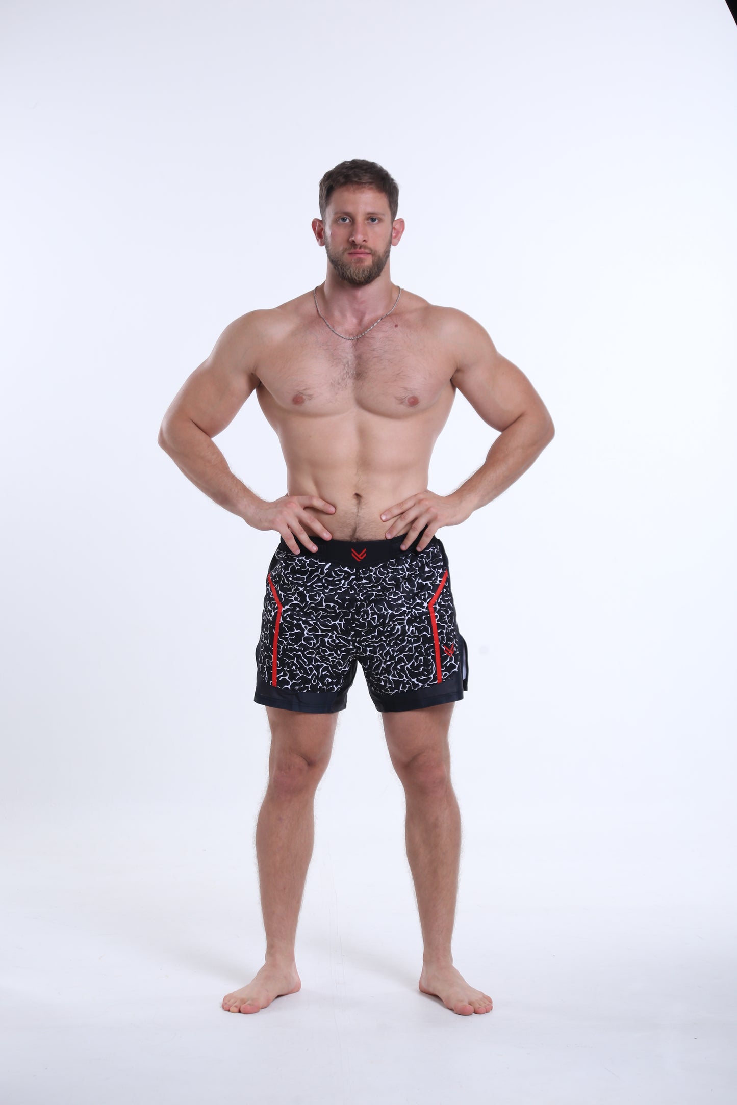 Model is 183cm/90kgs (6'0-198.4lbs)  | Short's size L