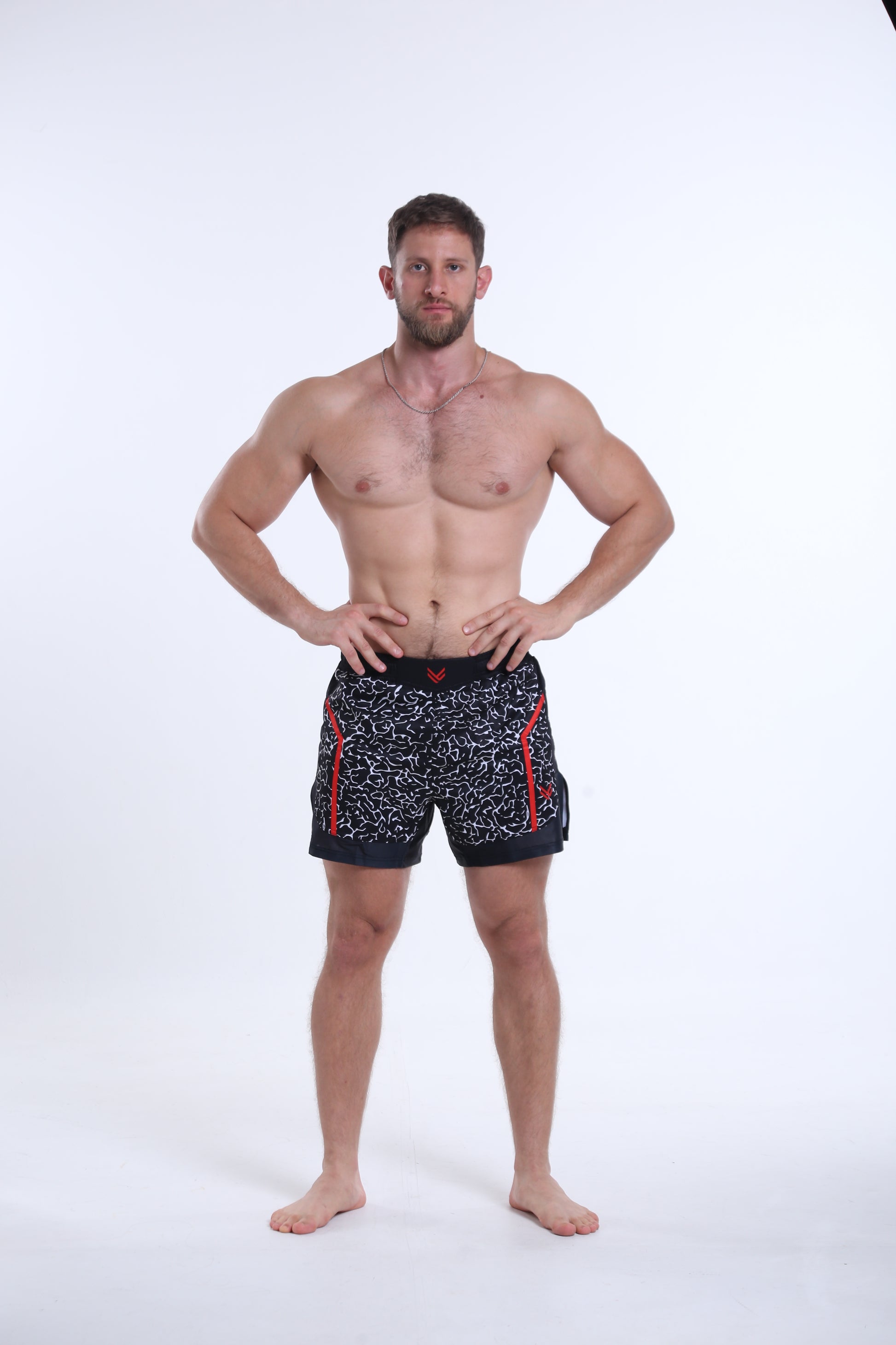 Model is 183cm/90kgs (6'0-198.4lbs)  | Short's size L