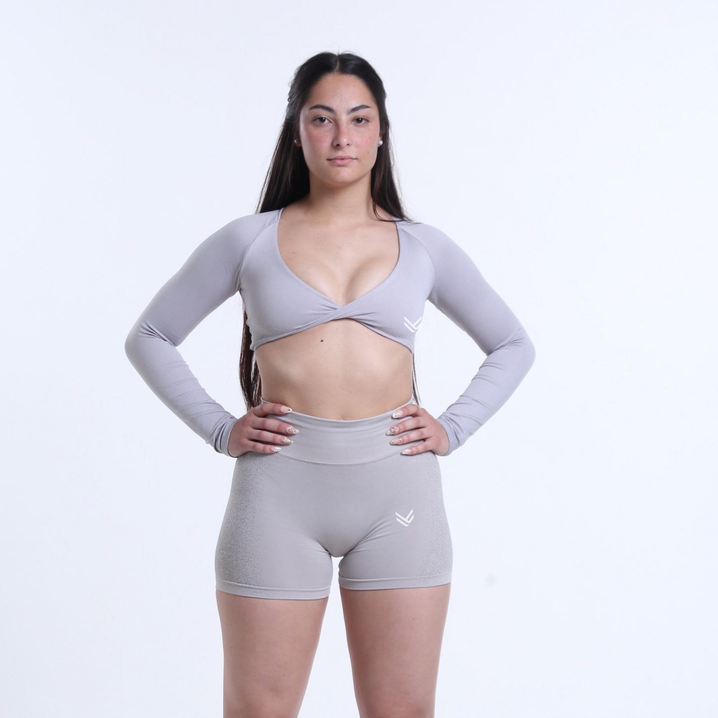 Vibra Long Sleeve Crop Top